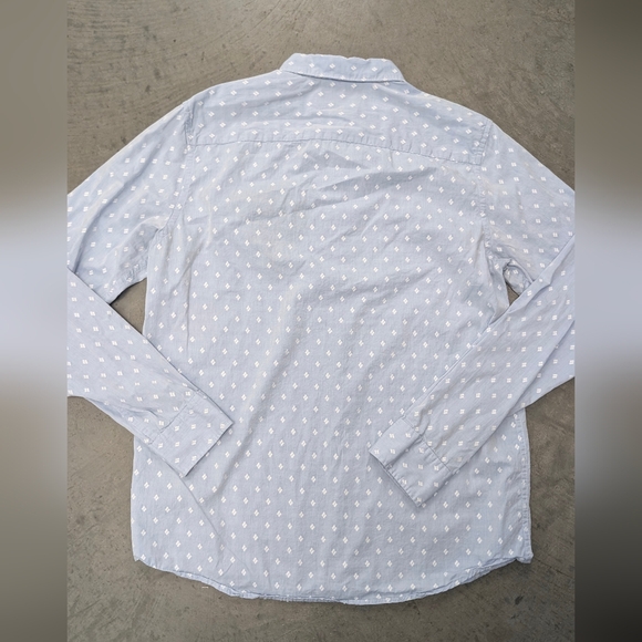 Scotch And Soda Long Sleeve Button Down Patterned Shirt, Large - Picture 3 of 15